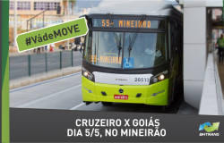 #Vá de MOVE: Cruzeiro x Goiás dia 5/5, no Mineirão.